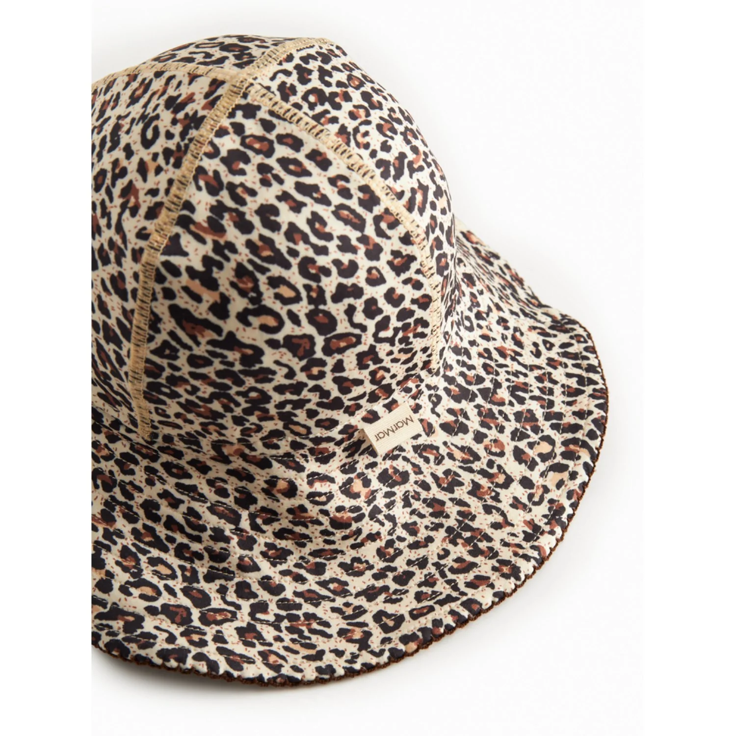 MarMar Swim Print Brown Leo Alba Splash Long Swim Hat - Image 4