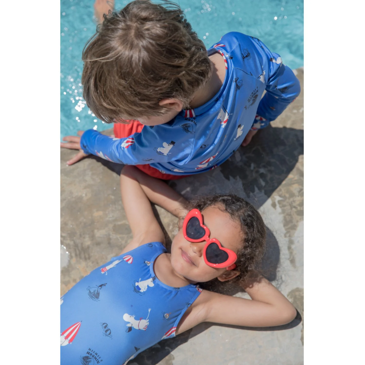 MarMar Swim Print Swimming Moomin Swean Tee Swimwear - Image 2