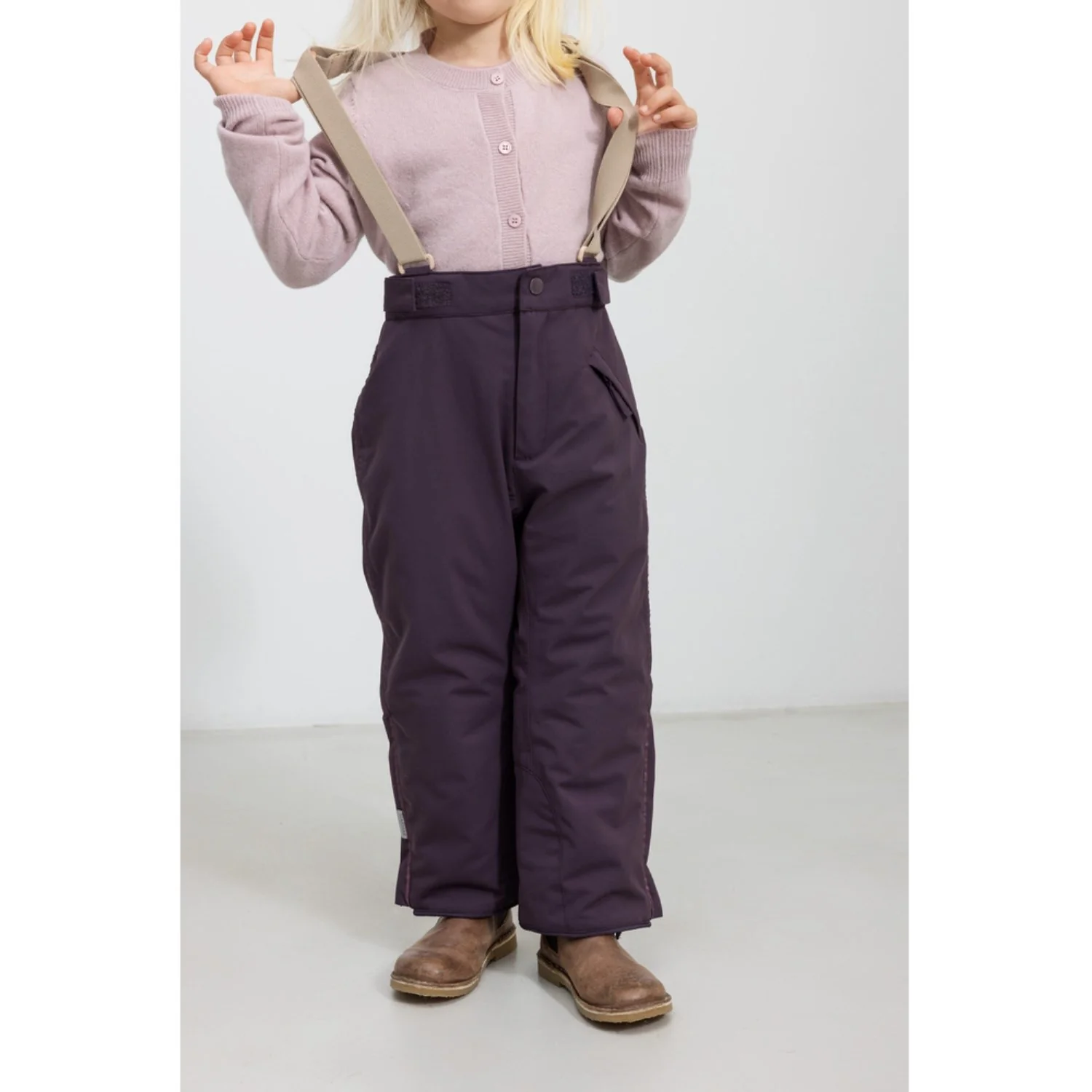 MarMar Tech. Outerwear Solid Deep Plum Orla Pants - Image 5