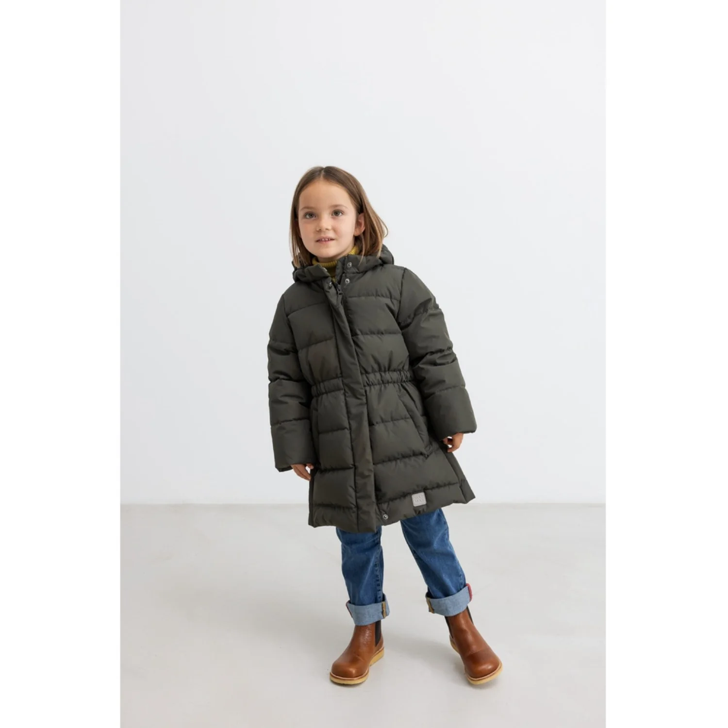 MarMar Tech. Puffer Dark Moss Oxford Coat - Image 3