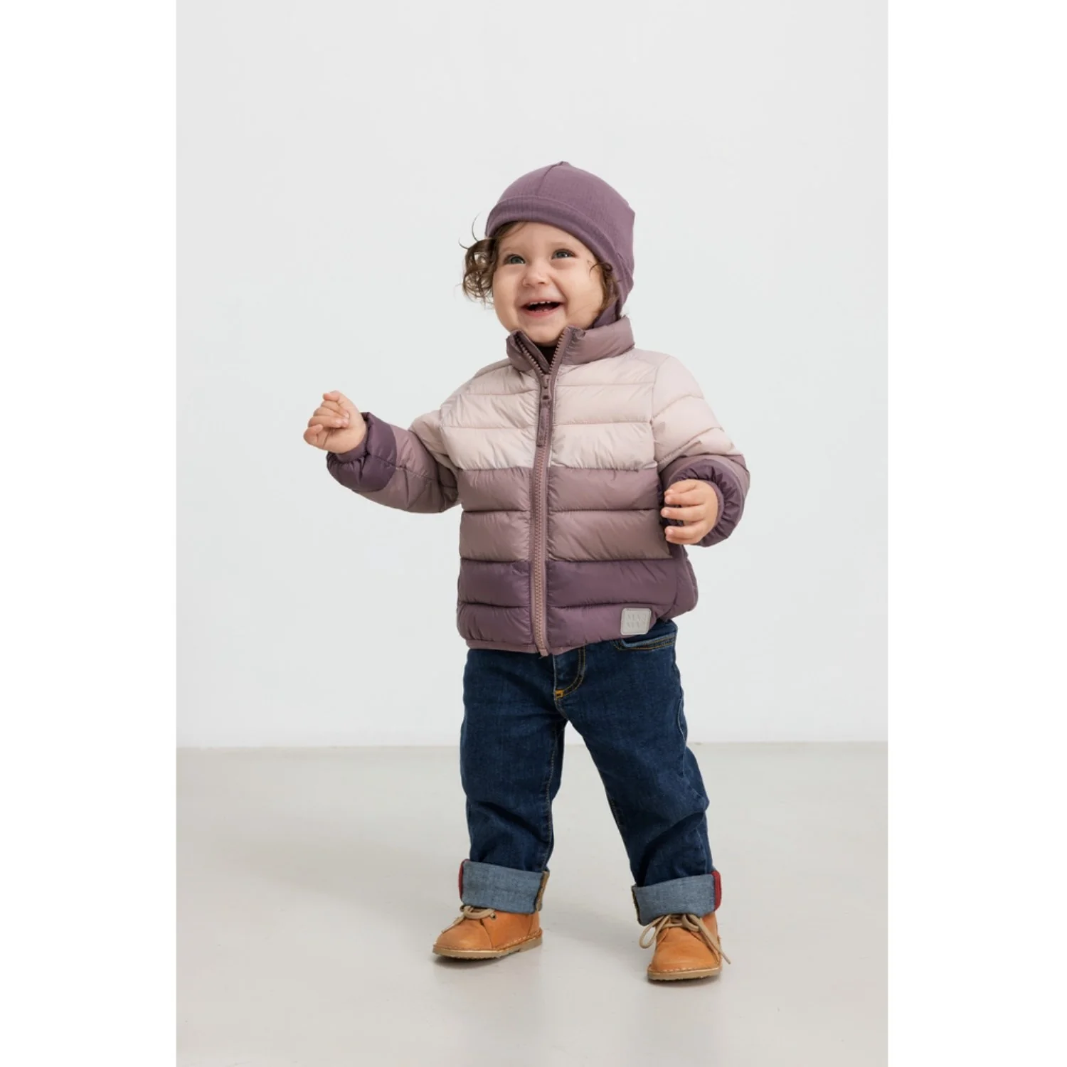 MarMar Vegan Puffer Plum Shadow Block Owe Jacket - Image 2