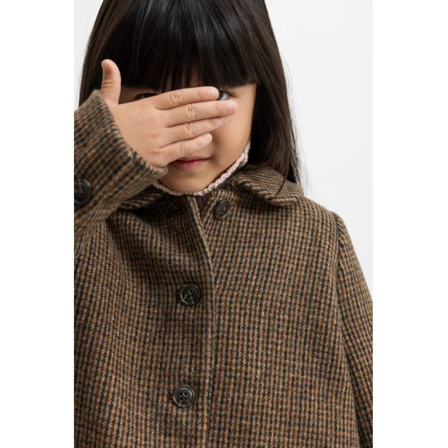 MarMar Wool Check Earthy Check Olive Jacket - Image 6