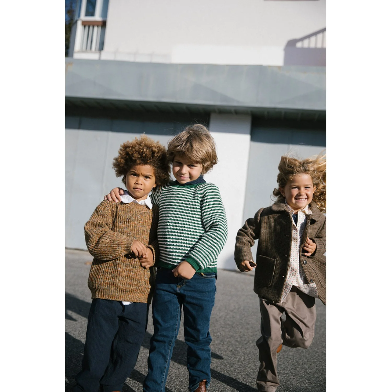 MarMar Wool Check Earthy Check Oval Jacket - Image 10