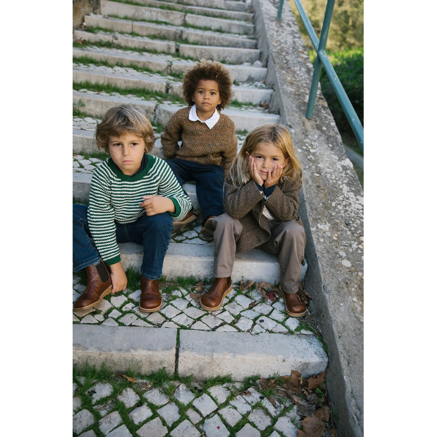 MarMar Wool Check Earthy Check Oval Jacket - Image 6