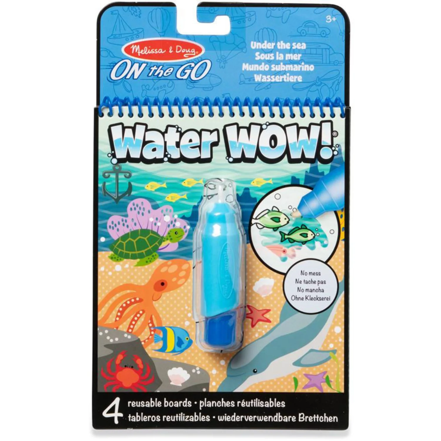 Melissa & Doug Blå Water Wow! Water-Reveal Pad Under The Sea