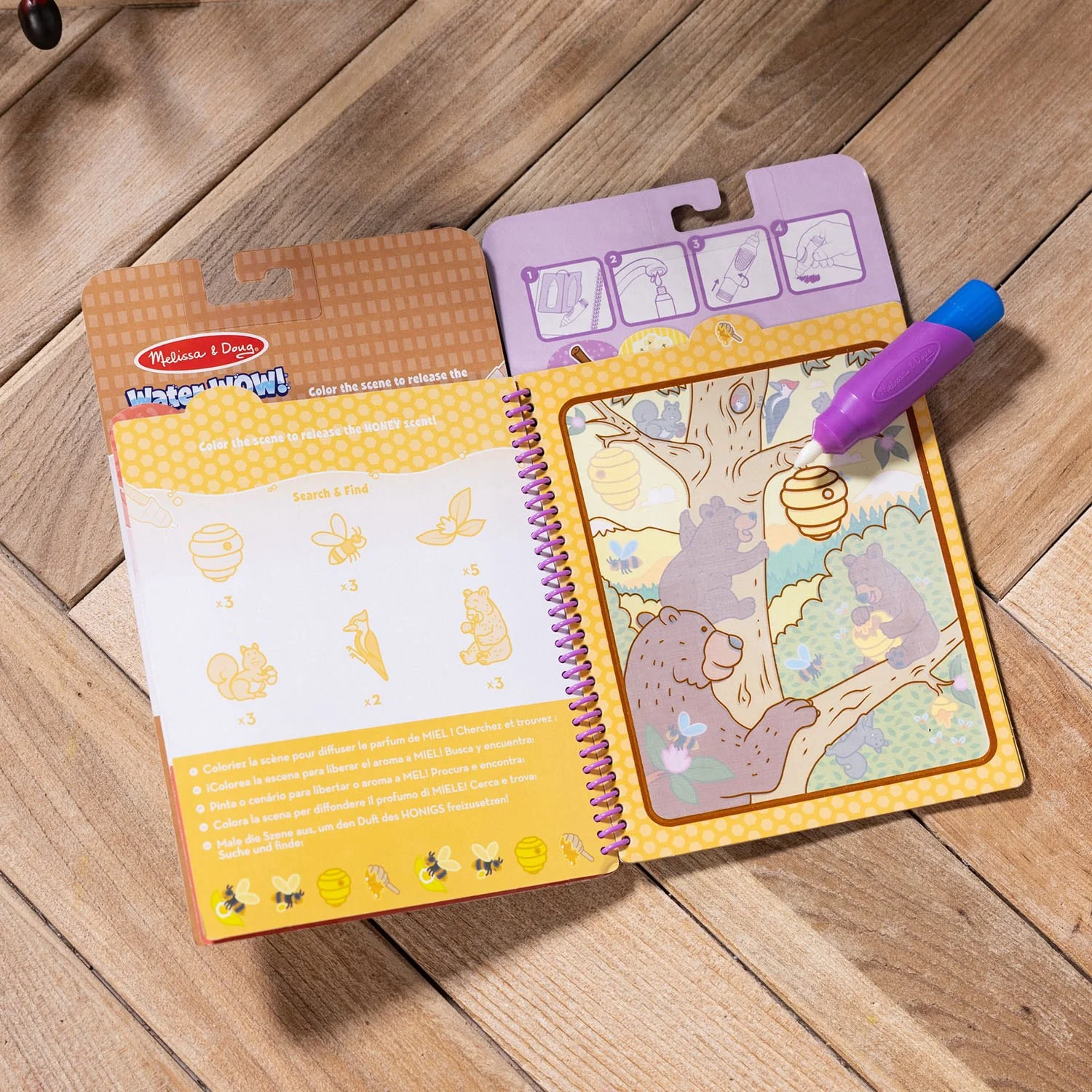 Melissa & Doug Lilla Coloring Book "Water Wow!" Snackdufte - Image 4
