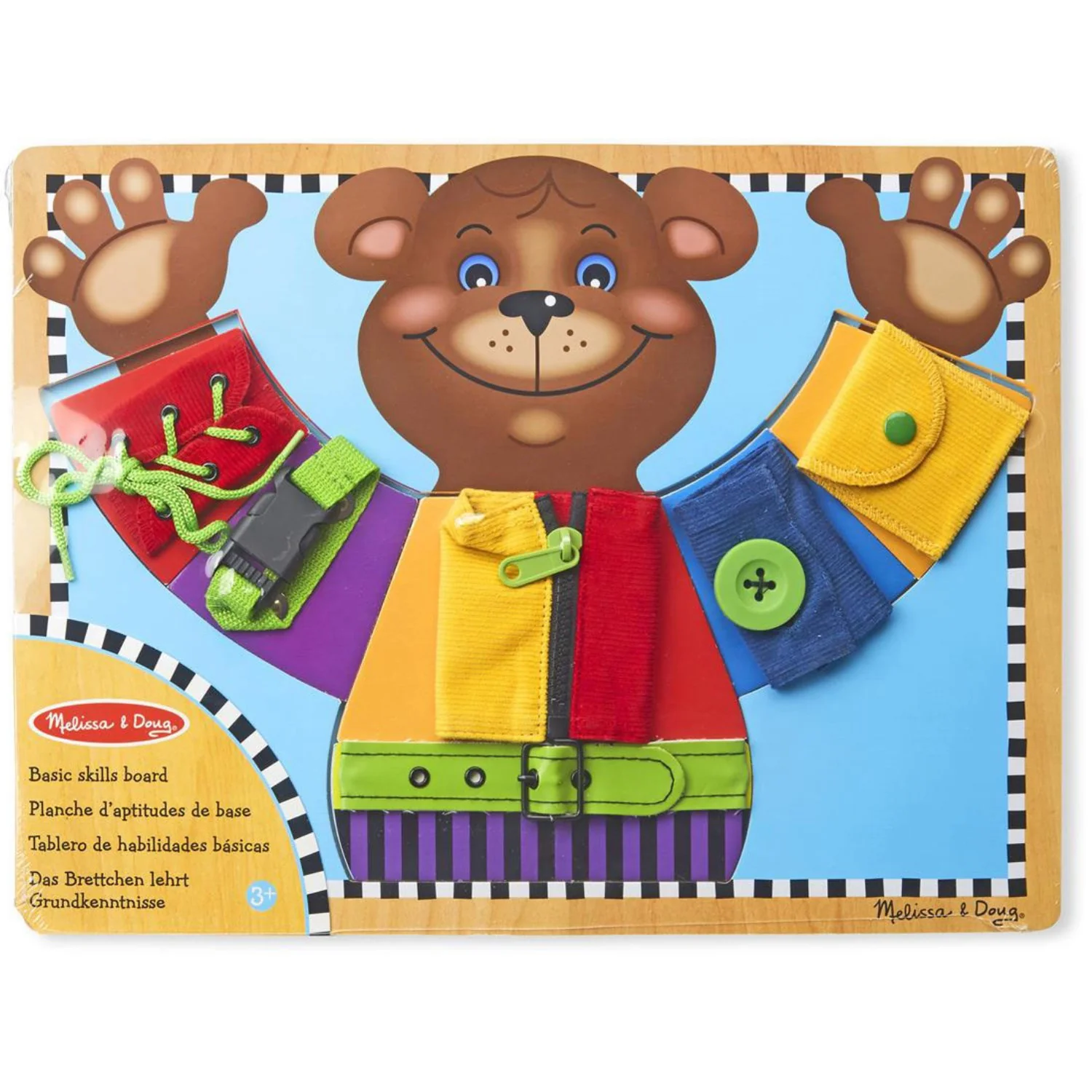 Melissa & Doug Multifarvet Activity Board Basic Skills