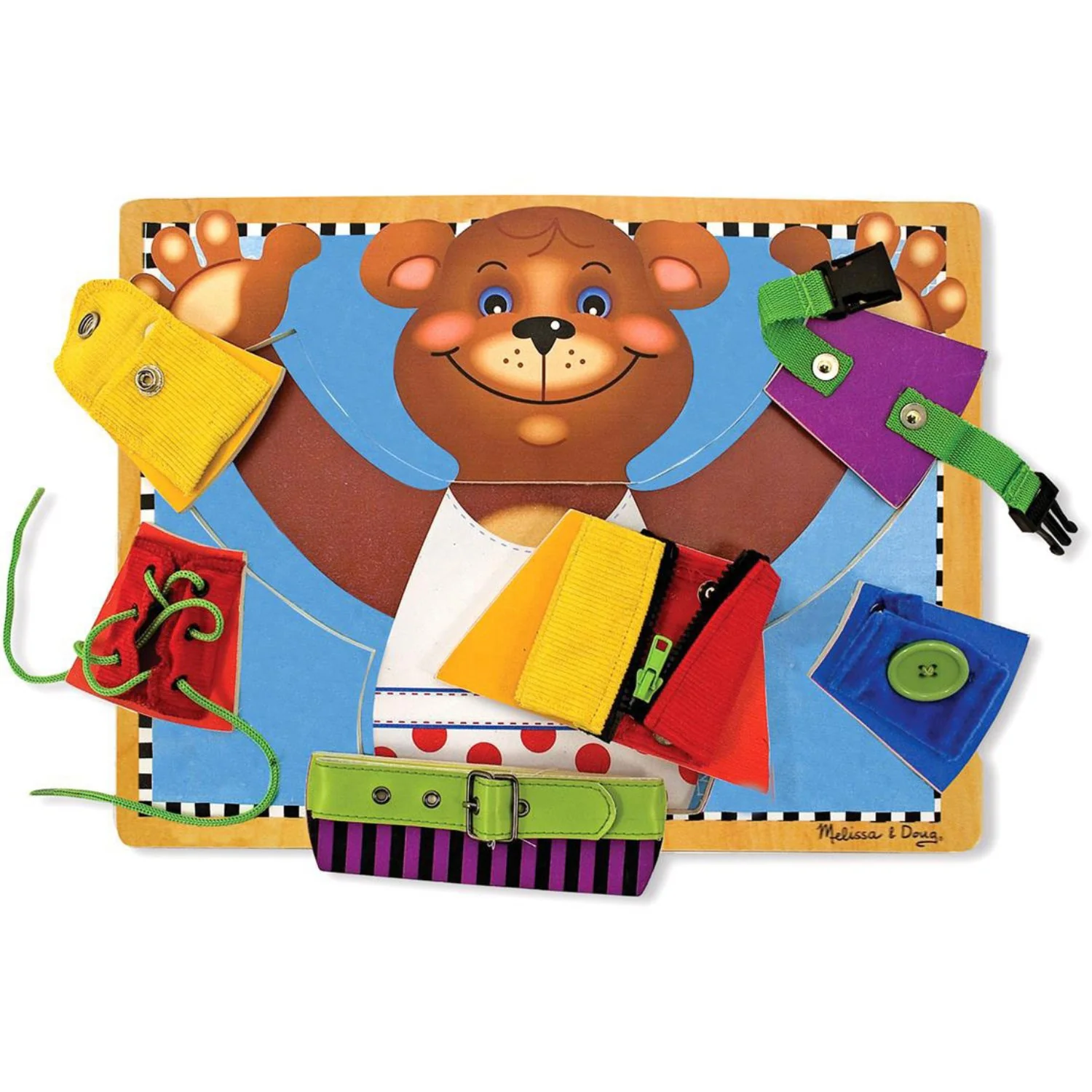 Melissa & Doug Multifarvet Activity Board Basic Skills - Image 2