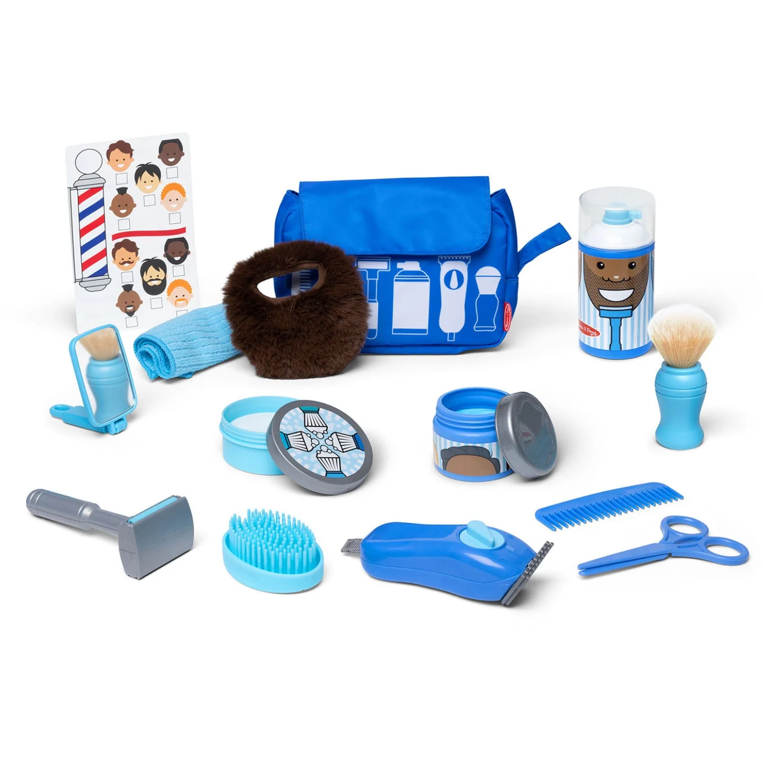 Melissa & Doug Multifarvet Barberingsæt Barber Shop Play Set - Image 5