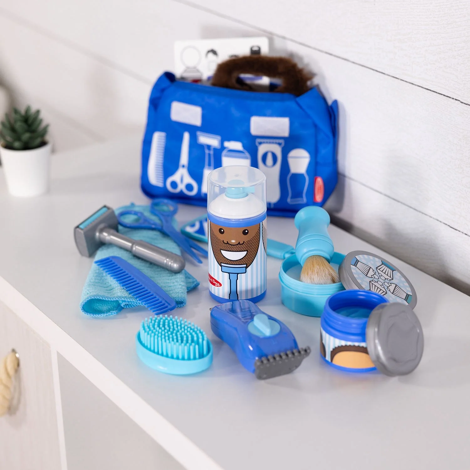 Melissa & Doug Multifarvet Barberingsæt Barber Shop Play Set - Image 7