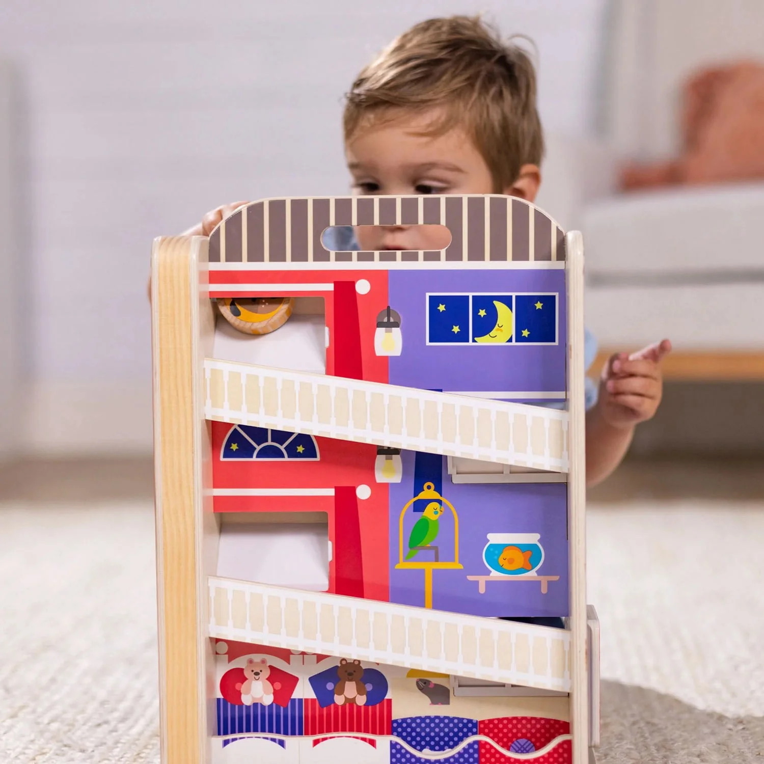 Melissa & Doug Multifarvet Legesæt - Go Tots - Byhus Tumlesæt - Image 4
