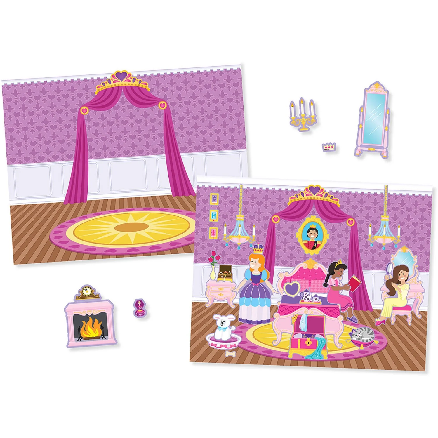 Melissa & Doug Multifarvet Reusable Sticker Pad Princess Castle - Image 5