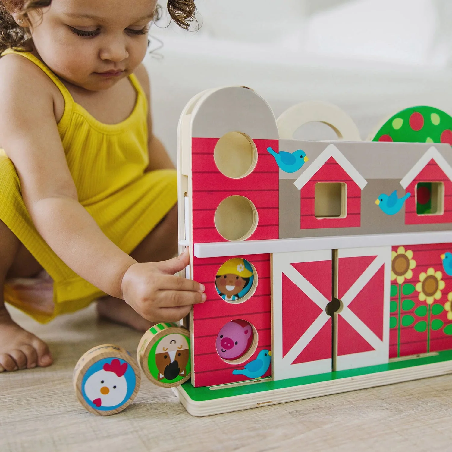 Melissa & Doug Multifarvet Toy - Go Tots - Bondegårds Tumlesæt - Image 3