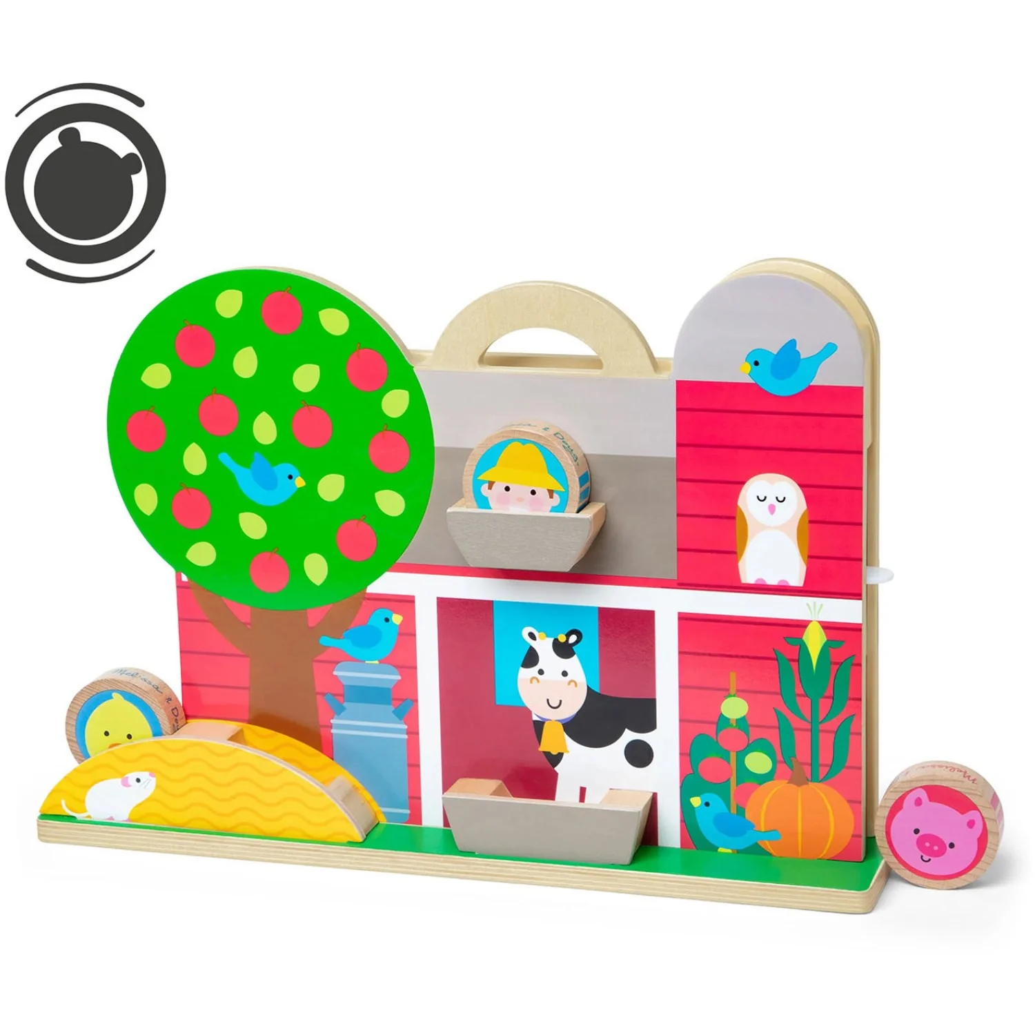 Melissa & Doug Multifarvet Toy - Go Tots - Bondegårds Tumlesæt - Image 5