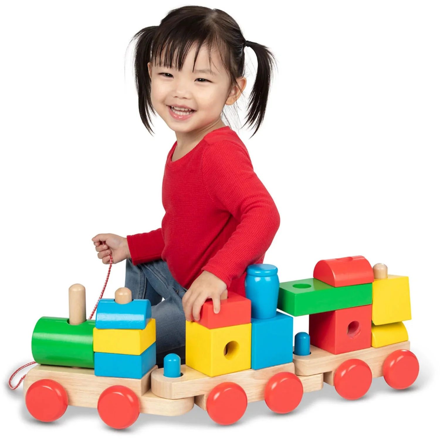 Melissa & Doug Multifarvet Toy - Tog For Stabling - Image 2