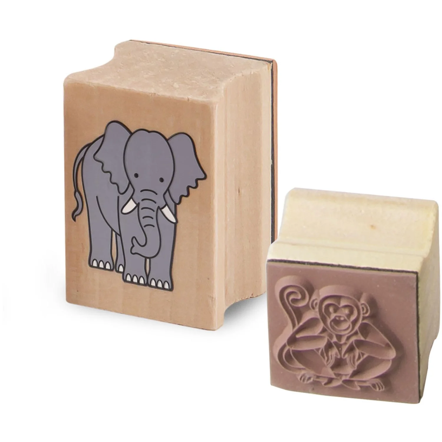 Melissa & Doug Multifarvet Wooden Stamp Set Regnskov - Image 6