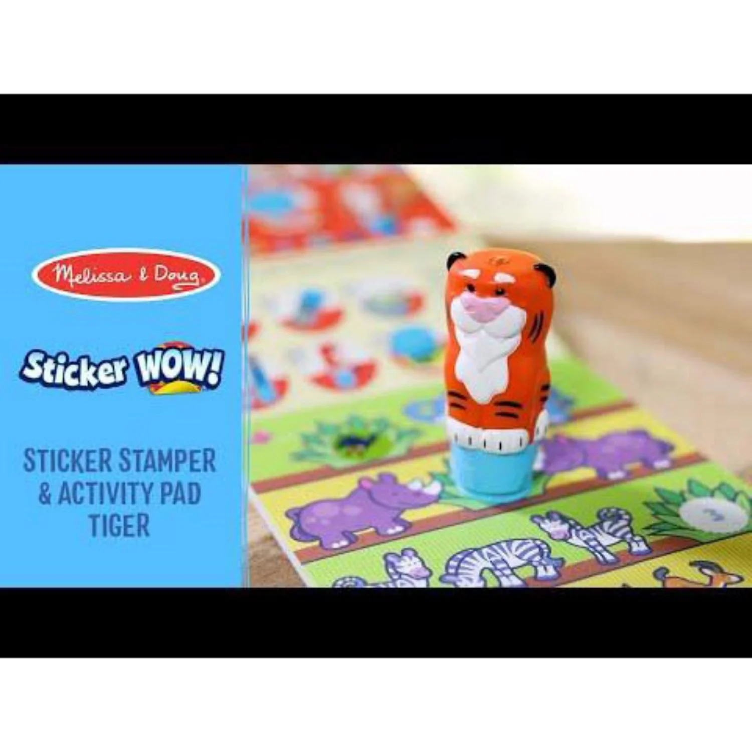 Melissa & Doug Rød Sticker Wow! Activity Pad Set Tiger - Image 4