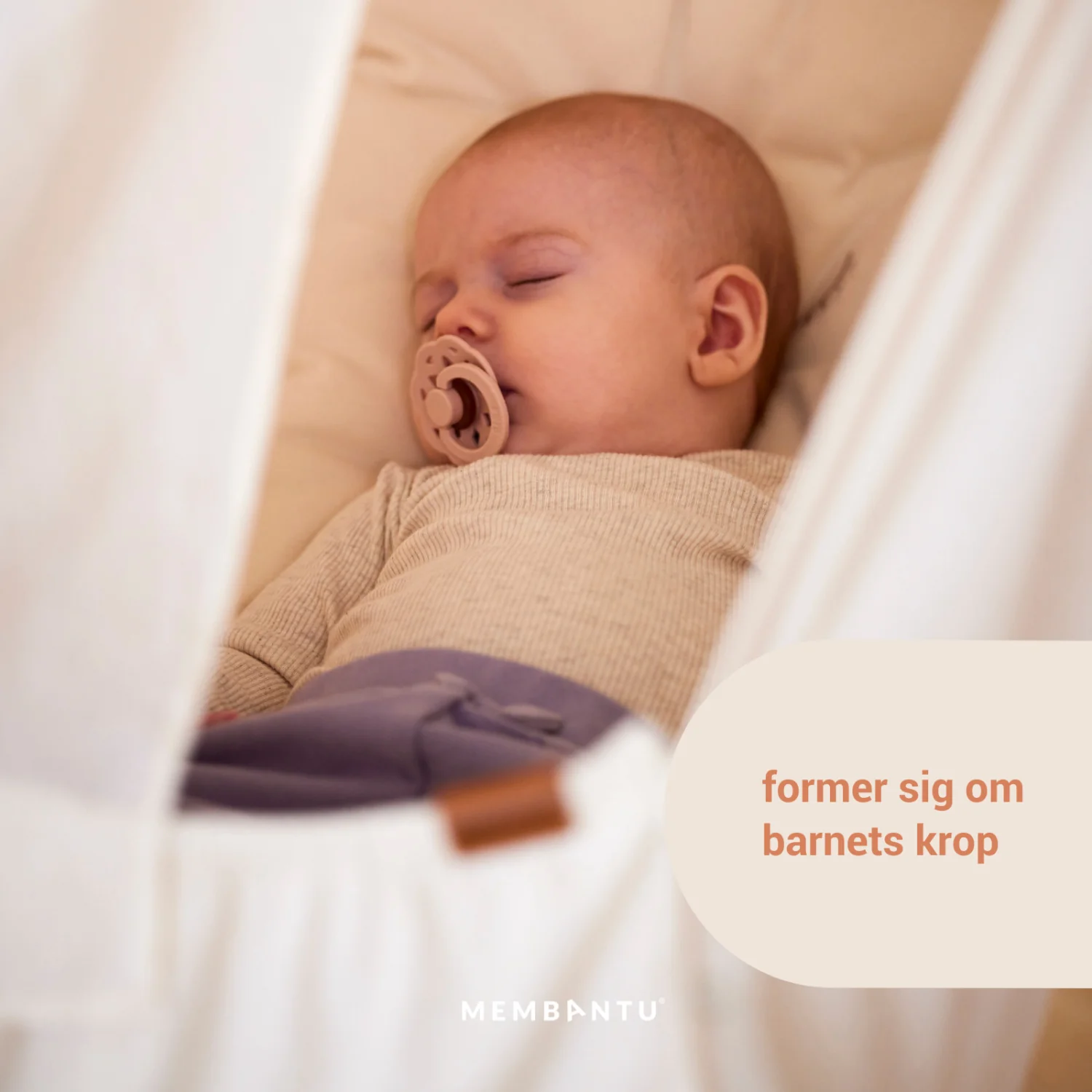 MEMBANTU Grey Organic Baby Hammock Basic - Image 6