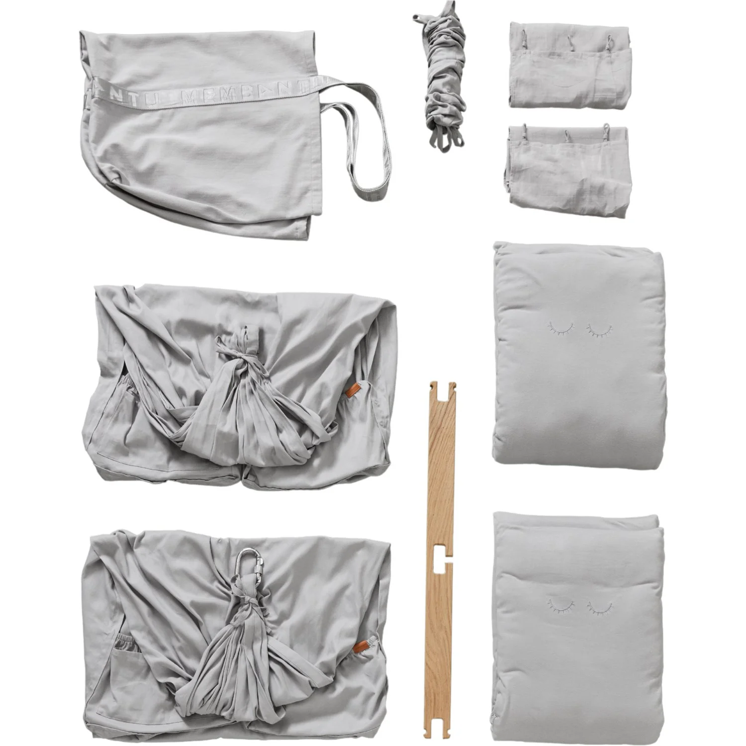 MEMBANTU Grey Organic Twin Hammock Premium - Image 2