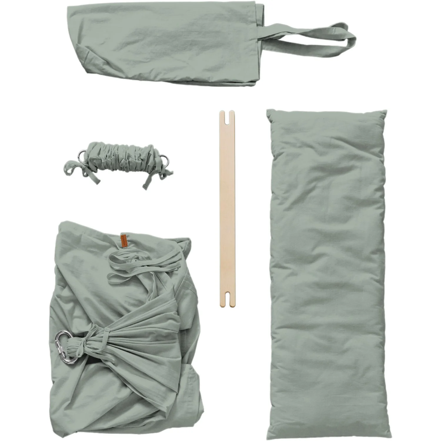 MEMBANTU Sage Green Organic Baby Hammock Basic - Image 9