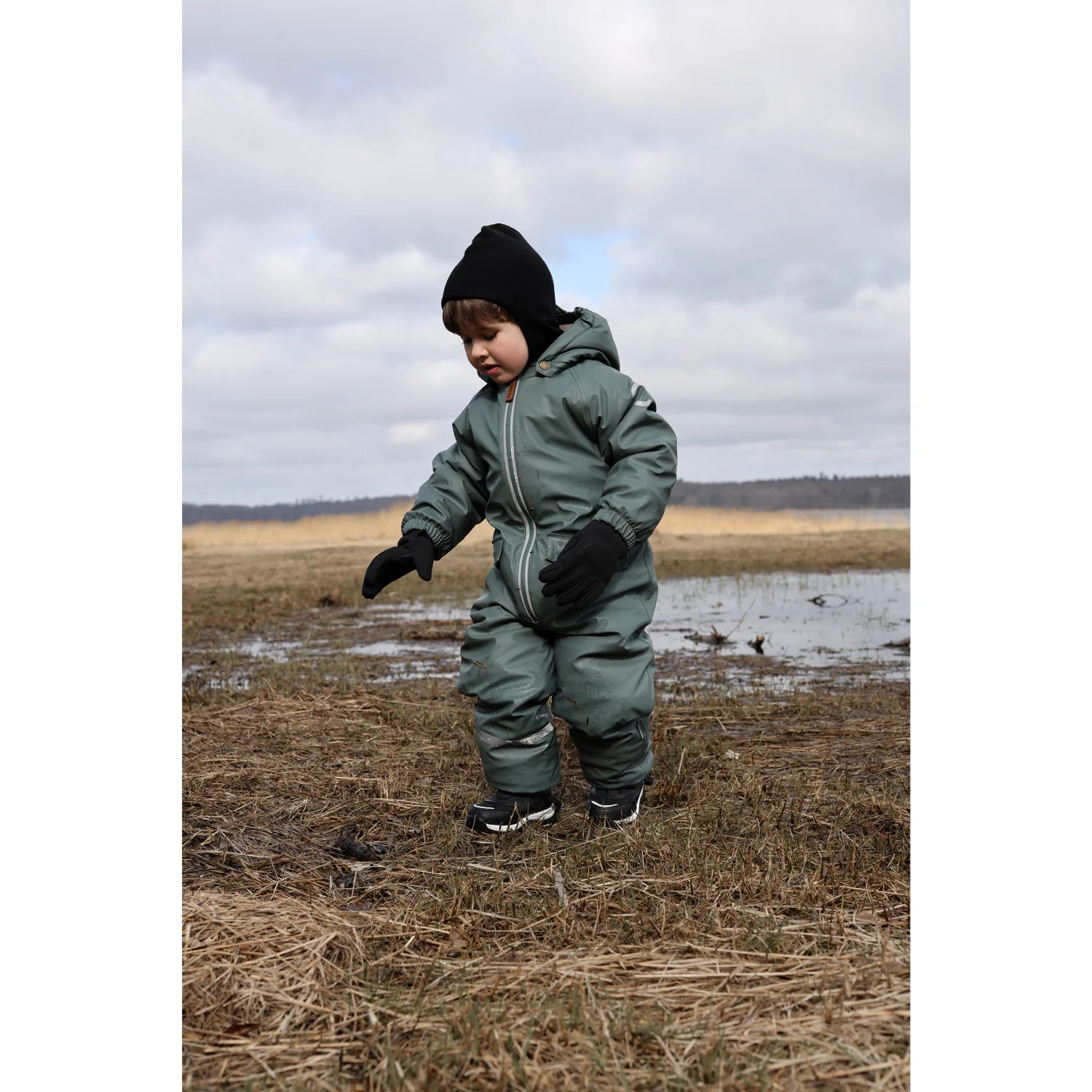 Mikk-Line Balsam Green PU Snow Suit - Image 3
