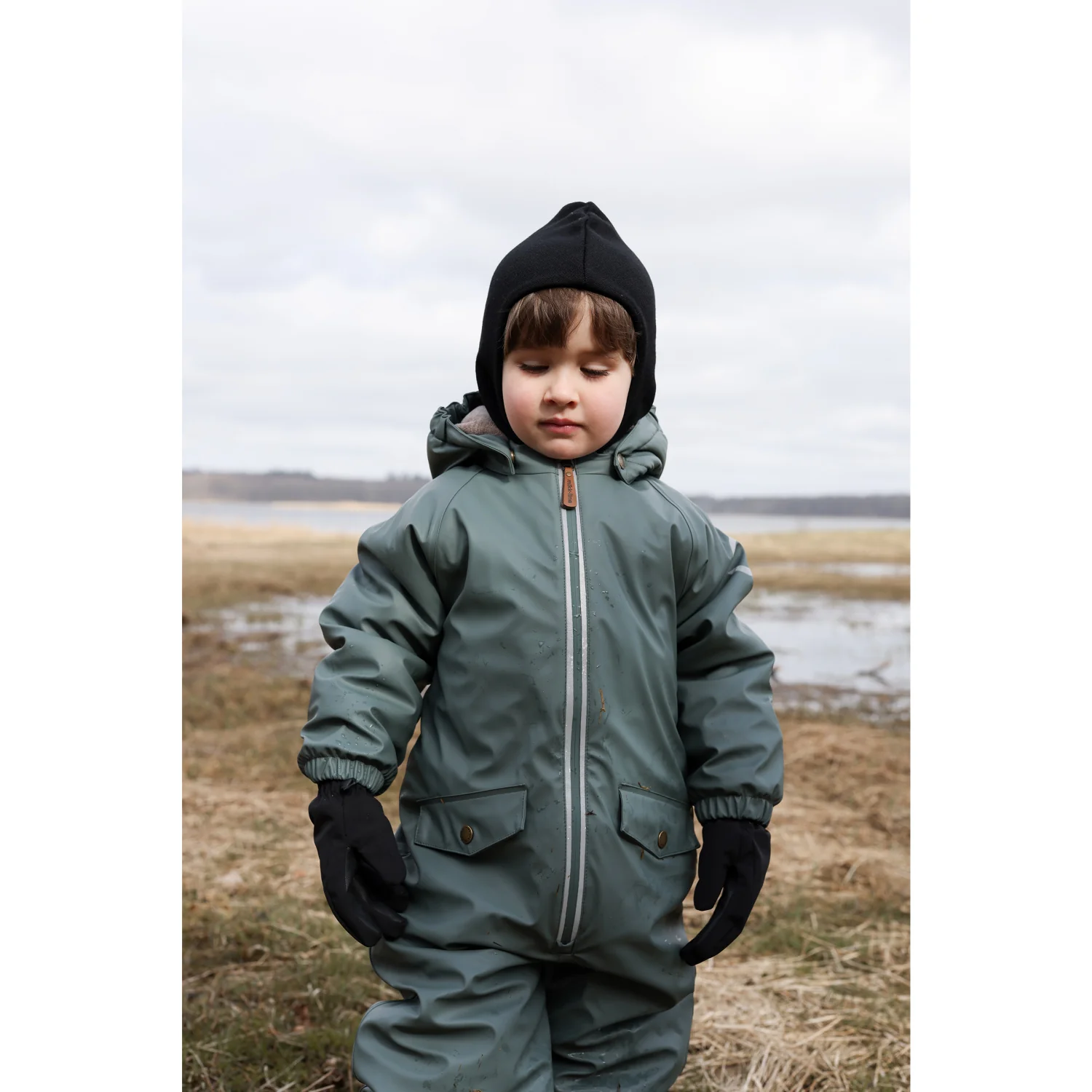 Mikk-Line Balsam Green PU Snow Suit - Image 4
