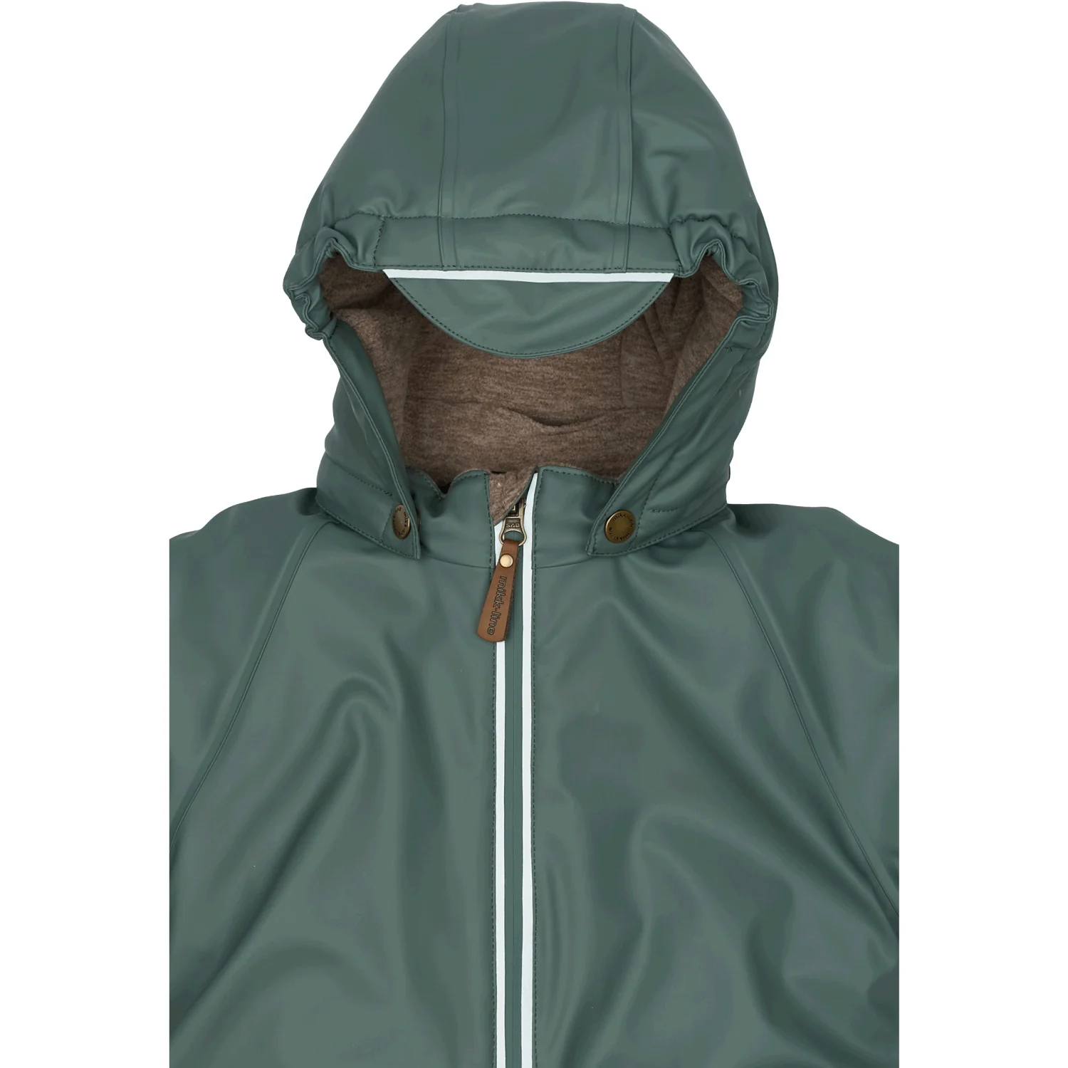 Mikk-Line Balsam Green PU Snow Suit - Image 5