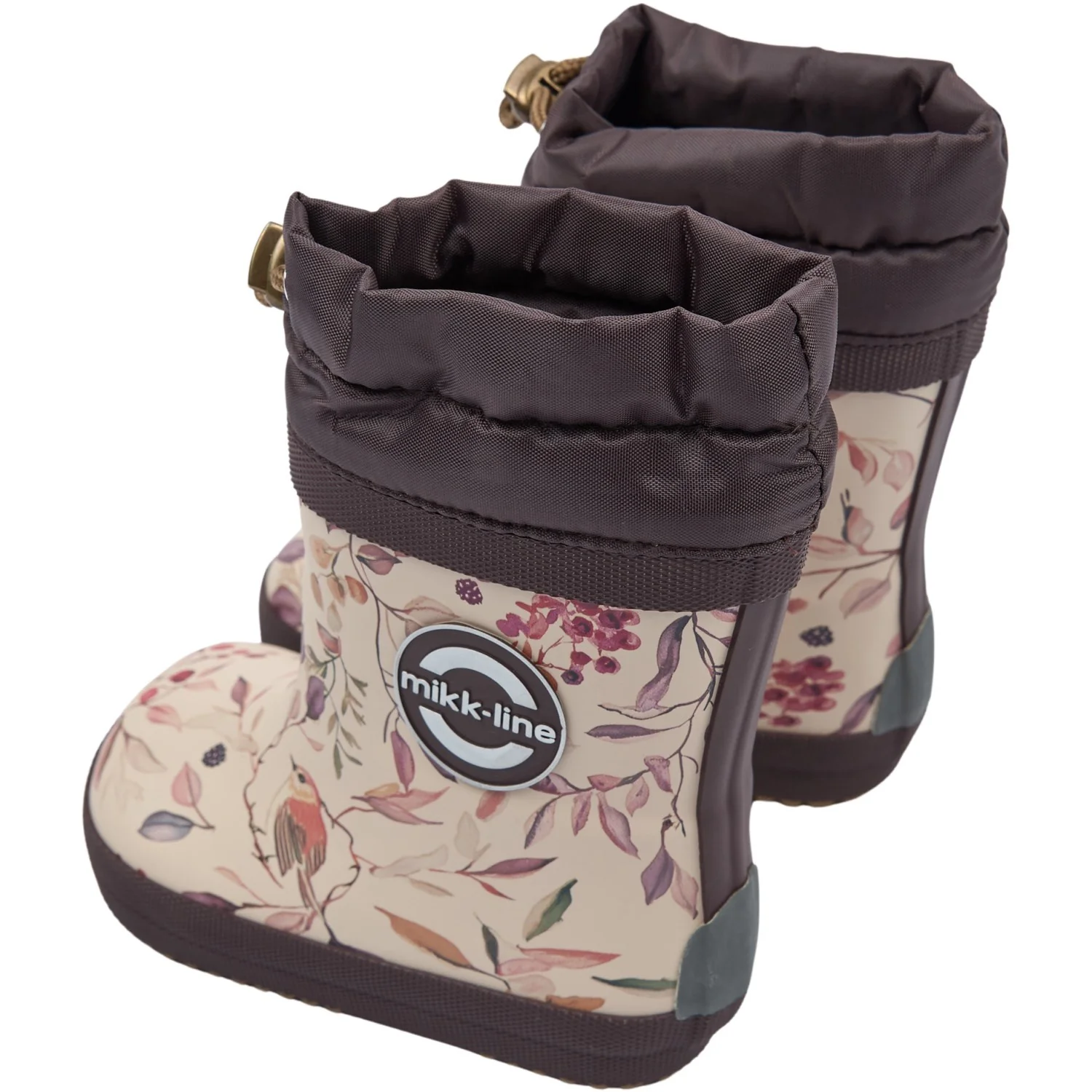 Mikk-Line Berries & Birds AOP Thermal Rubber Boot AOP - Barefoot - Image 2