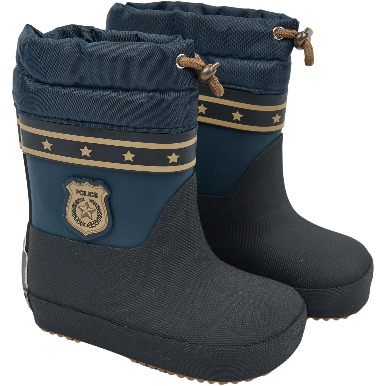 Mikk-Line Blue Nights Thermal Rubber Boot Police - Barefoot