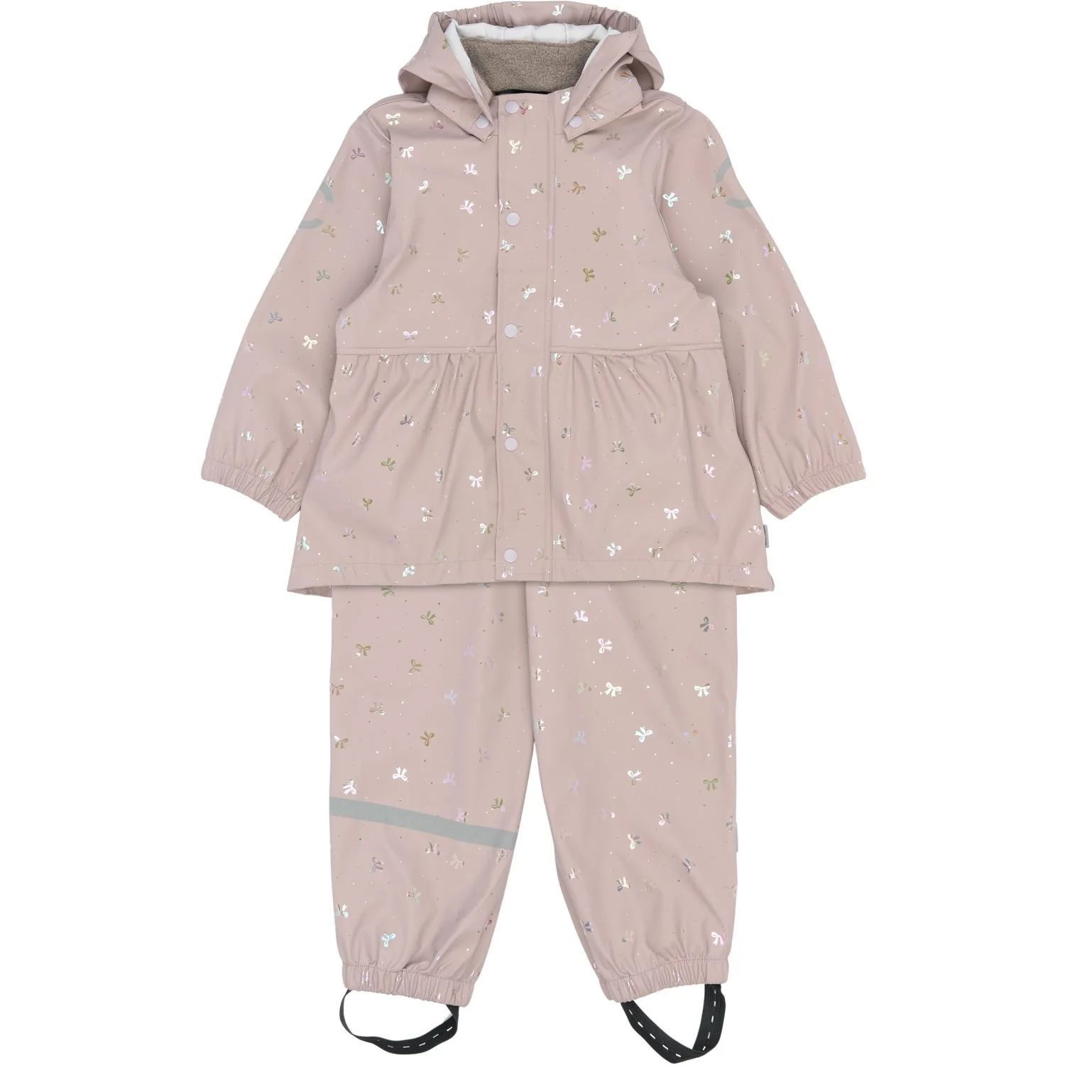 Mikk-Line Bow Foil AOP Pu Glitter Rain Set