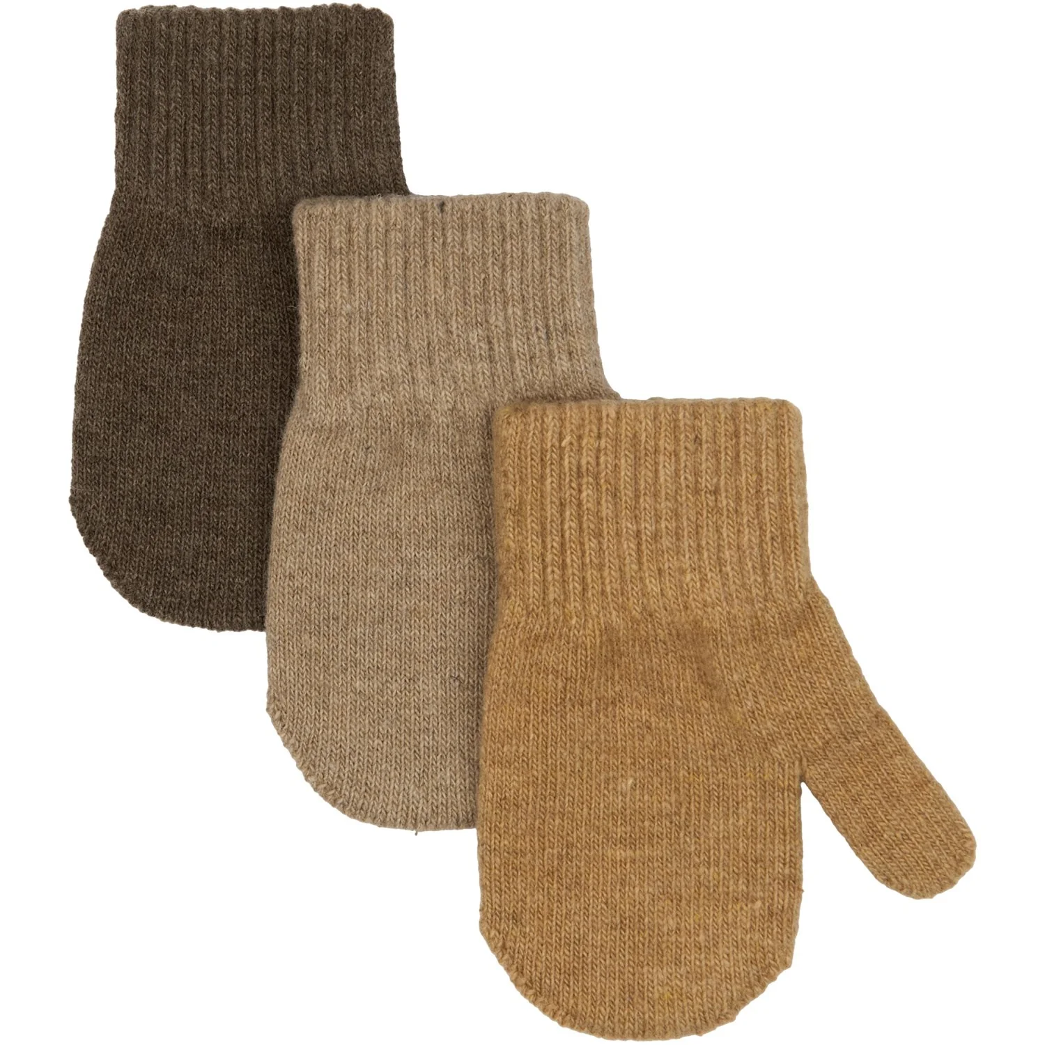 Mikk-Line Chocolate Chip-Melange Denver-Medal Bronze Magic Mittens 3 Pack