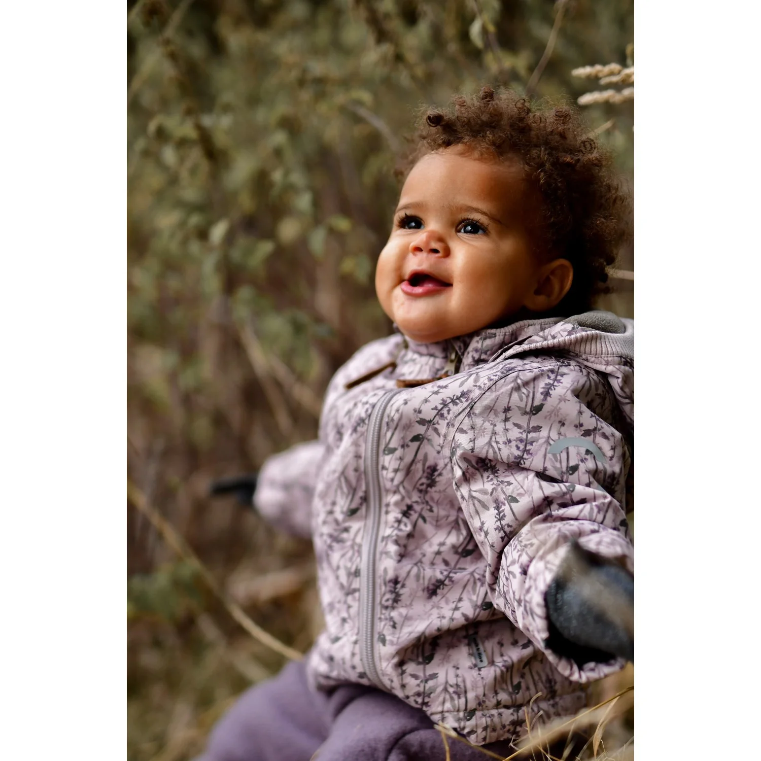 Mikk-Line Cloud Gray Polyester Baby Jacket AOP - Image 3