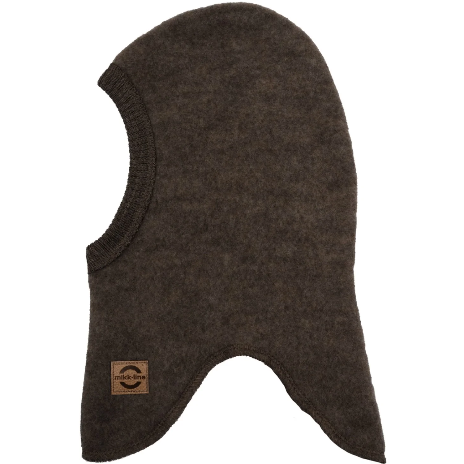 Mikk-Line Dark Brown Melange Wool Balaclava - Image 2