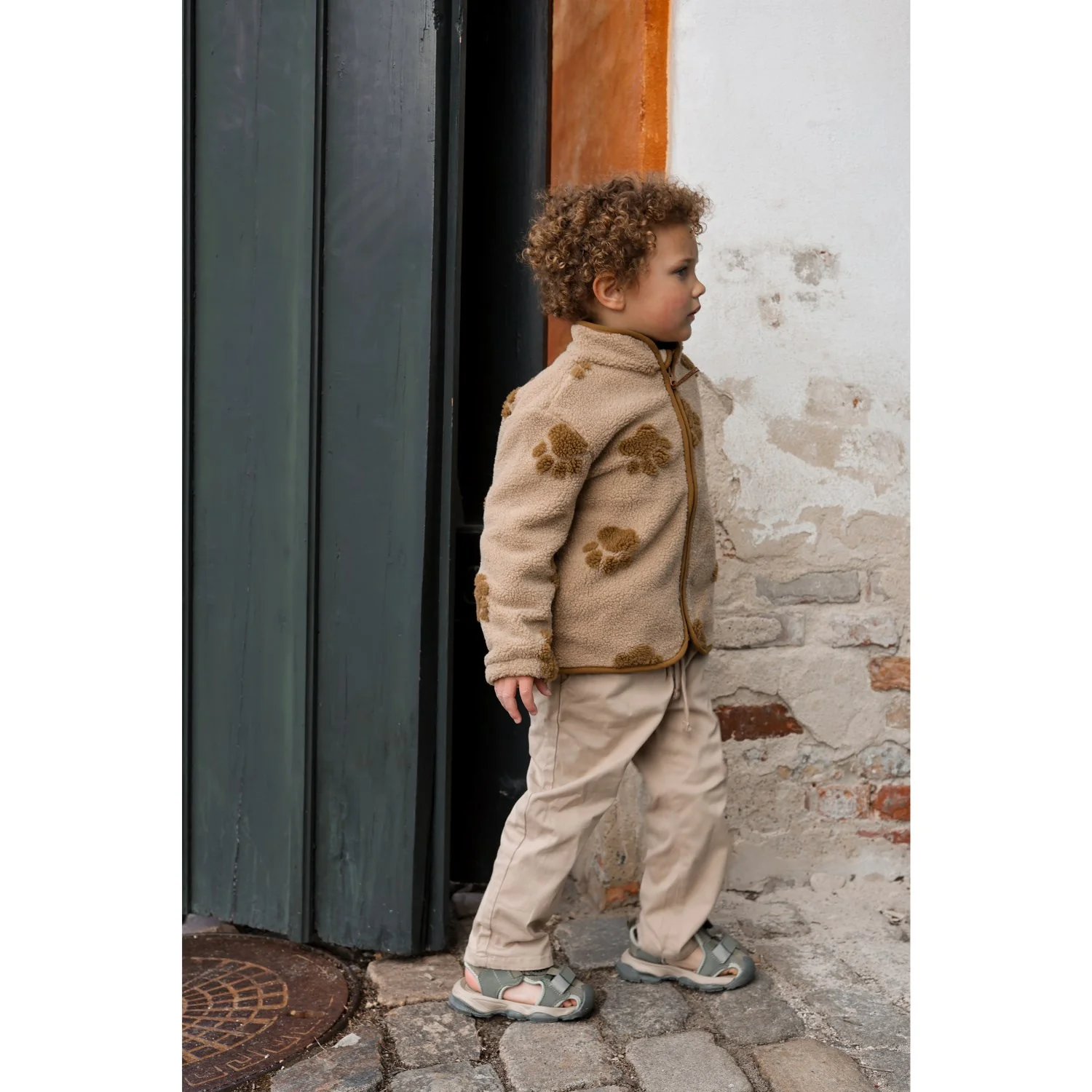 Mikk-Line Dusty Olive Hiking Sandal With Spin - Image 4