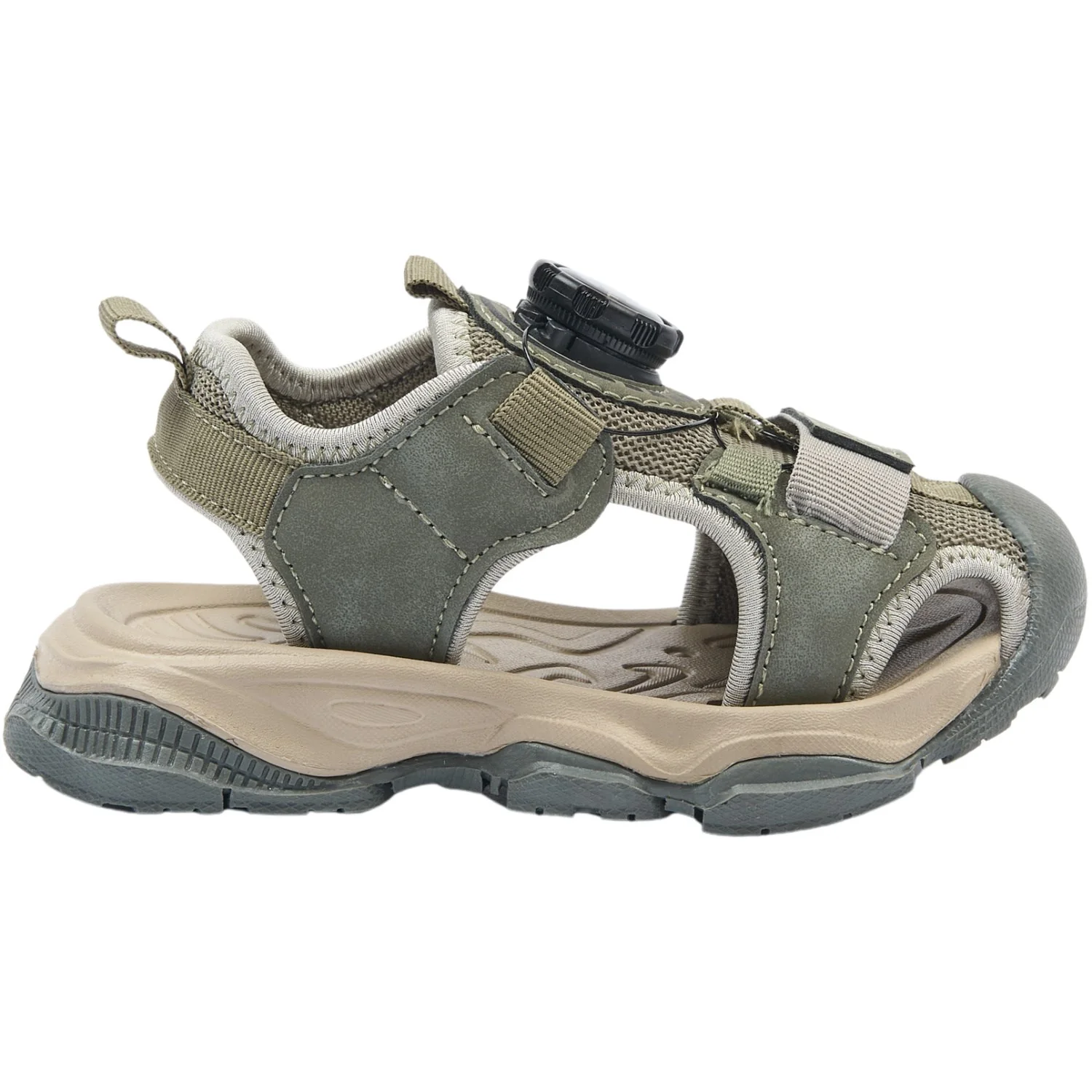 Mikk-Line Dusty Olive Hiking Sandal With Spin - Image 7