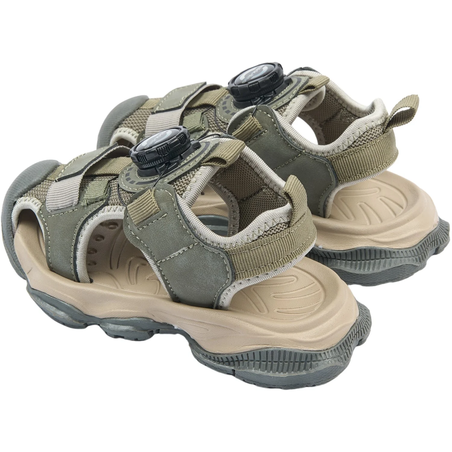 Mikk-Line Dusty Olive Hiking Sandal With Spin - Image 8