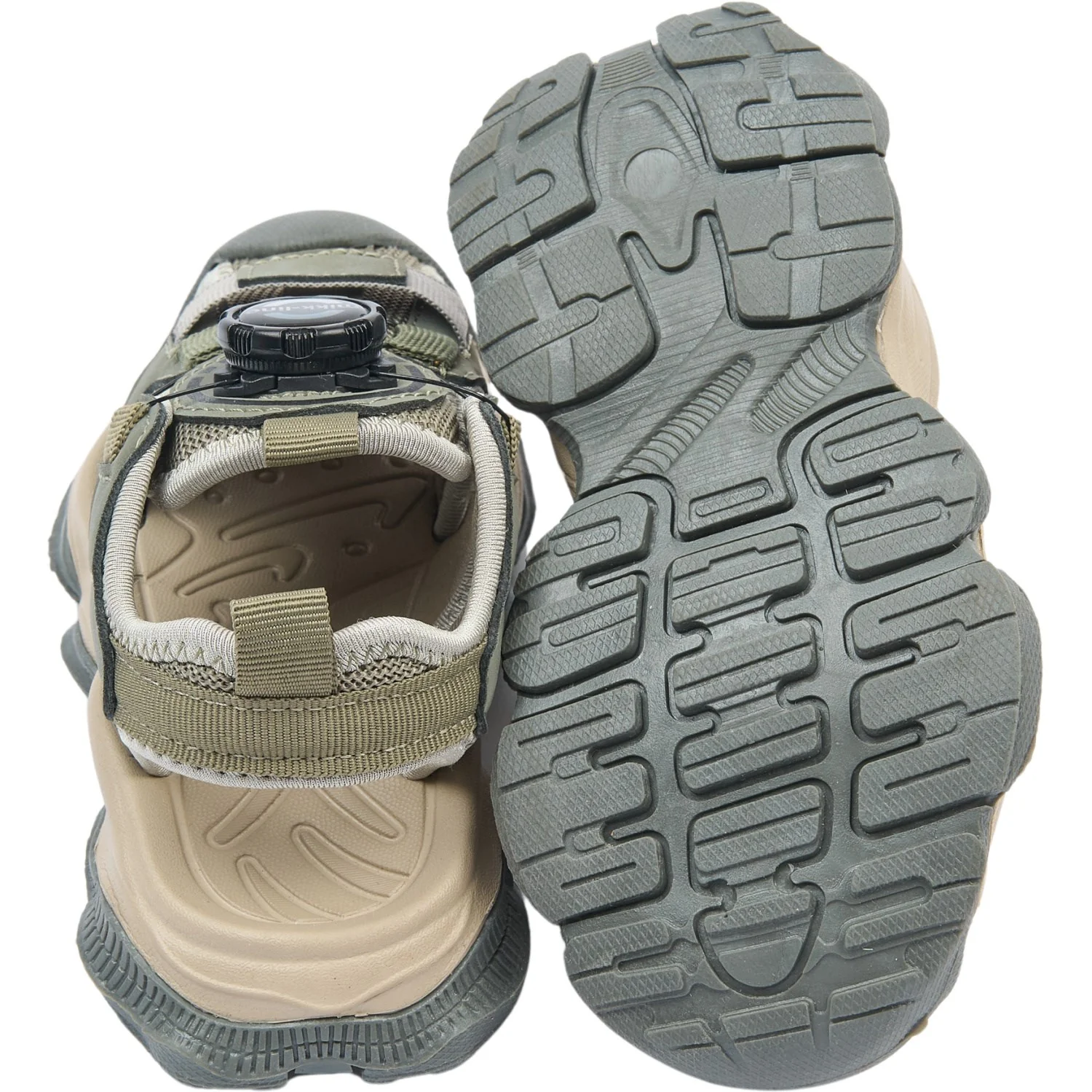 Mikk-Line Dusty Olive Hiking Sandal With Spin - Image 9