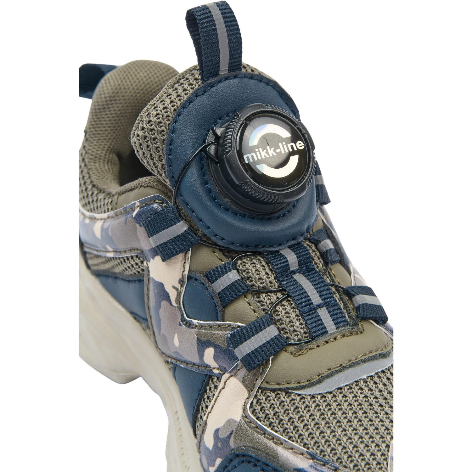 Mikk-Line Dusty Olive Sneakers With Spin - Image 2