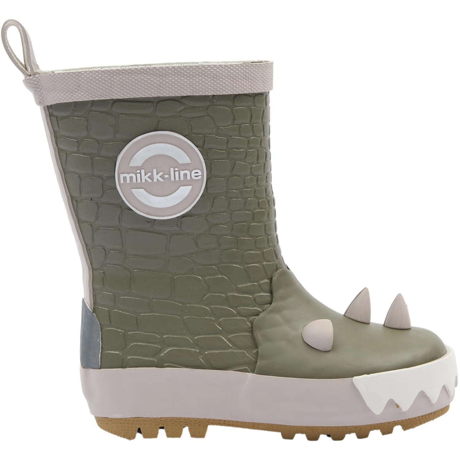 Mikk-Line Dusty Olive Wellies 3D Dragon - Image 4