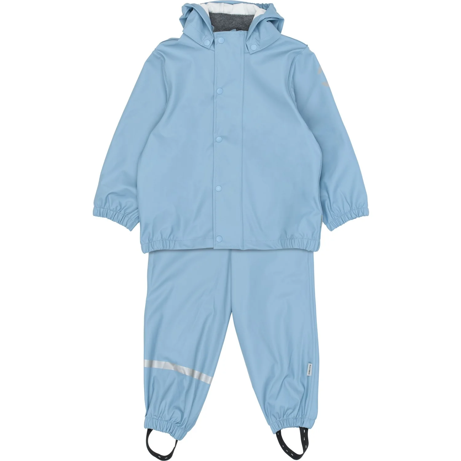 Mikk-Line Faded Denim Pu Rain Set W/O Susp.
