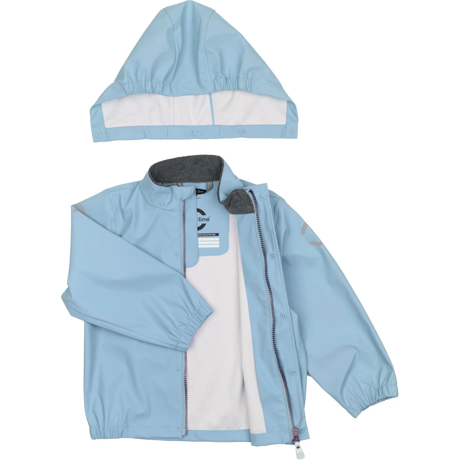 Mikk-Line Faded Denim Pu Rain Set W. Susp. - Image 2