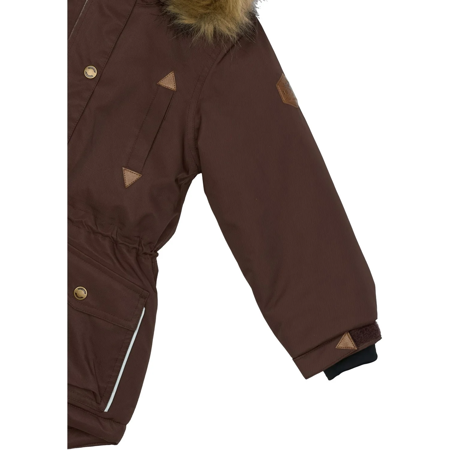Mikk-Line French Roast Twill Nylon Girl Parca - Image 6