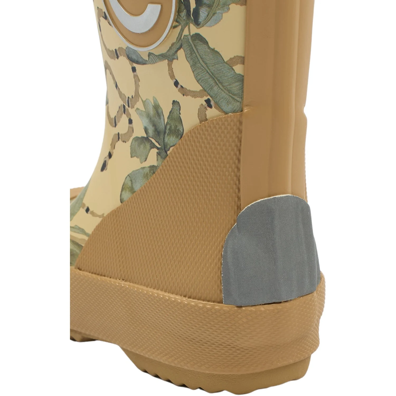 Mikk-Line Gray Green Printed Wellies - Image 4