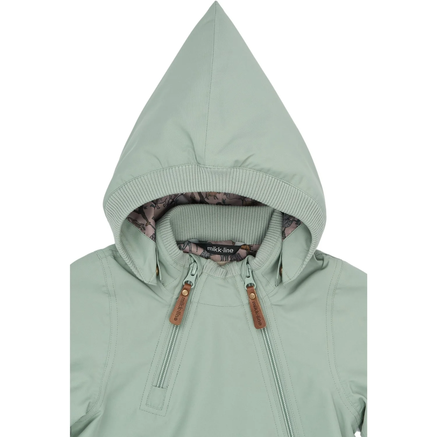Mikk-Line Green Milieu Polyester Baby Jacket - Image 4