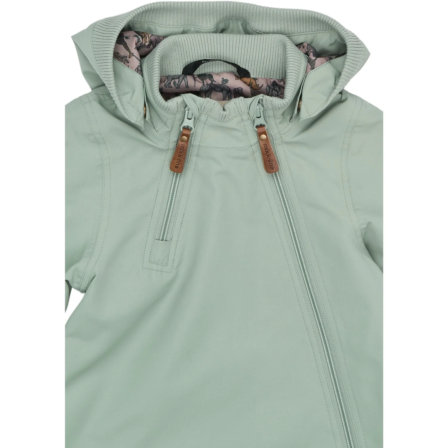 Mikk-Line Green Milieu Polyester Baby Jacket - Image 5