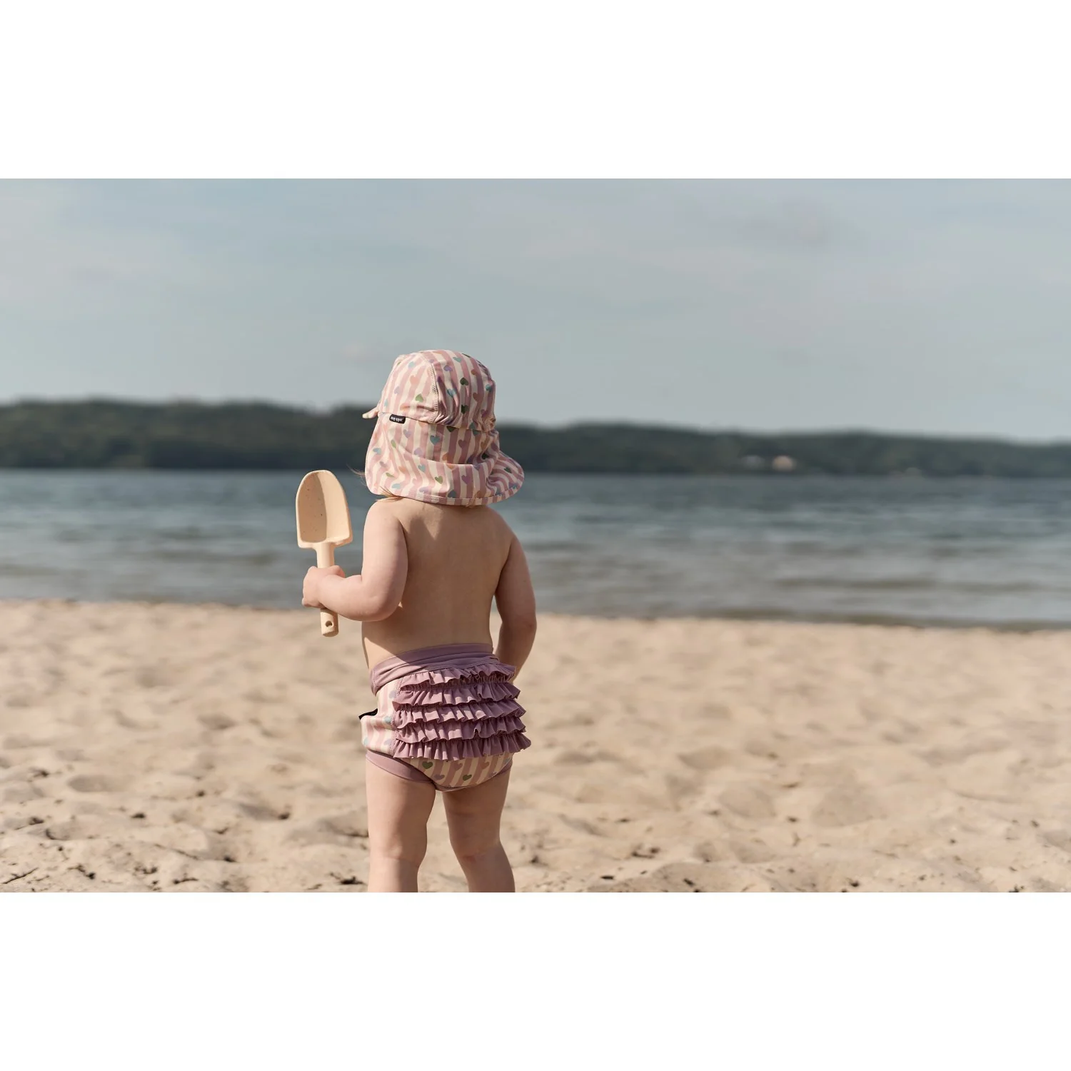 Mikk-Line Heart AOP Swim Baby Pant Frill AOP - Image 3