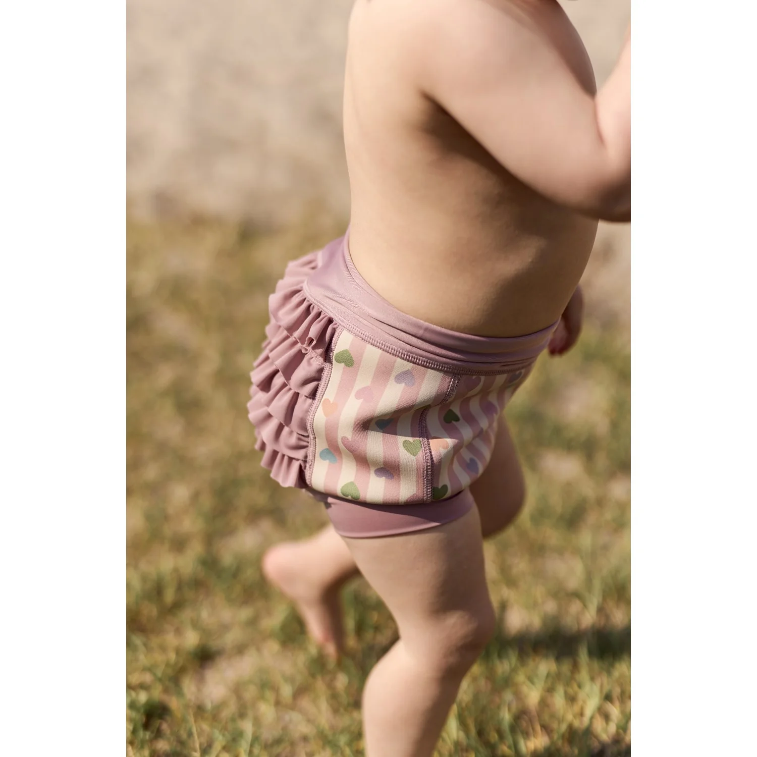 Mikk-Line Heart AOP Swim Baby Pant Frill AOP - Image 4
