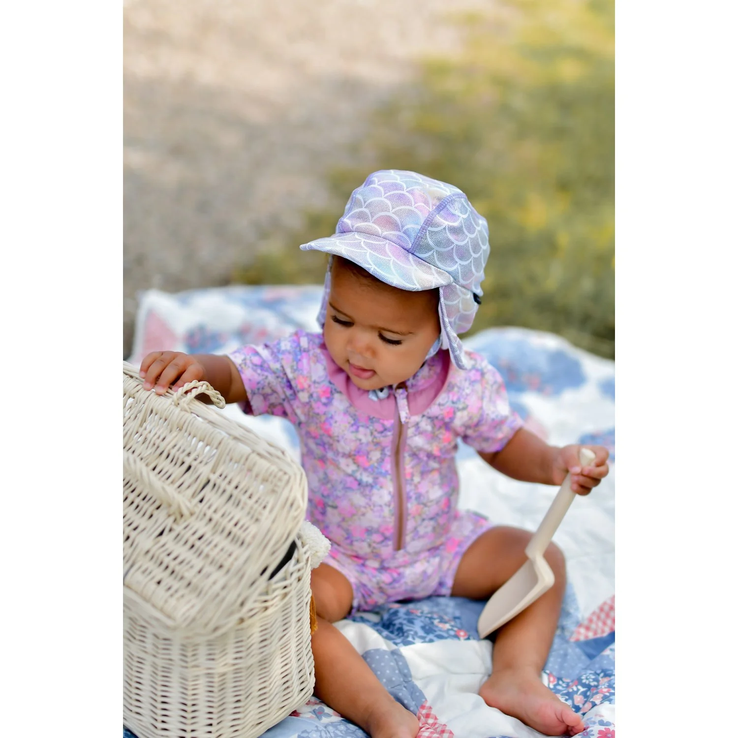 Mikk-Line Lavender Aura Swim Hat UV AOP - Image 2