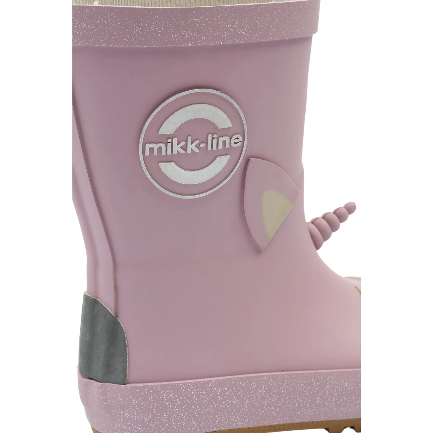 Mikk-Line Mauve Shadows Wellies 3D Unicorn - Image 2