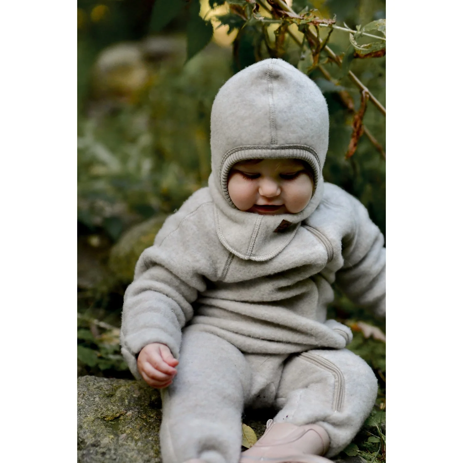 Mikk-Line Melange Offwhite Wool Fullface - Image 3